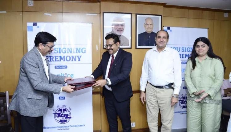 TCIL & Jupitice Announce MOU For Strategic Partnership To Promote “Private
                                        Justice Delivery Platform”