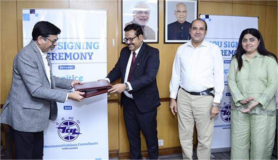 TCIL &Jupitice Announce MOU for Strategic Partnership to Promote "Private
                                        Justice Delivery Platform"