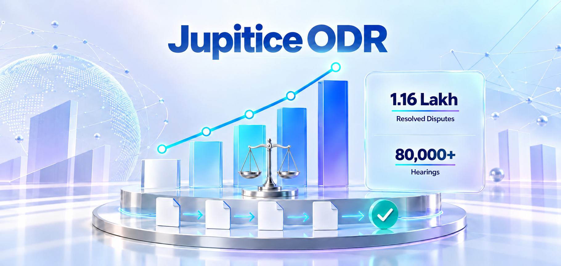 Jupitice's AI-powered ODR Platform Crosses 1.16 Lakh Resolved Disputes, 80,000+ Hearings