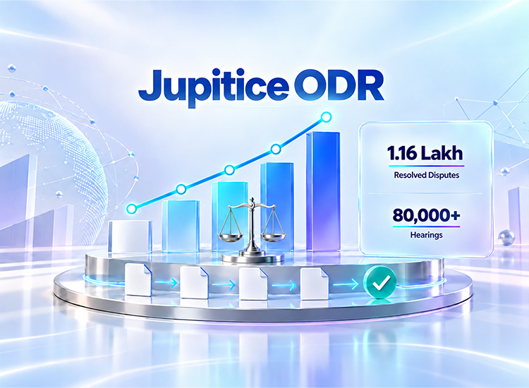 Jupitice's AI-powered ODR Platform Crosses 1.16 Lakh Resolved Disputes, 80,000+ Hearings